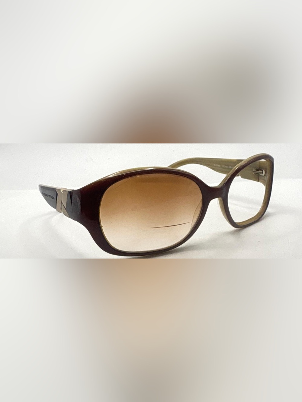Adrienne Vittadini AV5055S Brown Oval Sunglasses Frames Only